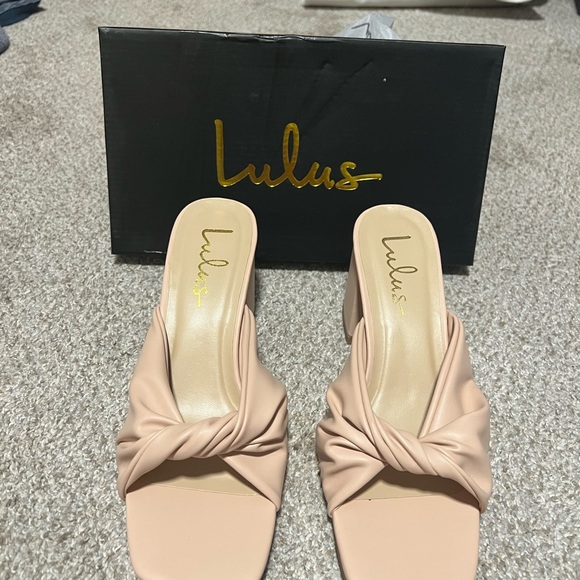 Lulus slip on heeled sandals - Picture 2 of 4